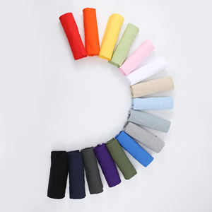 Color sólido 180gsm 100% algodón Múltiples colores O-cuello logotipo personalizado camiseta serigrafía puff impresión camiseta - Product Image 2