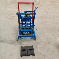 Machine à fabriquer des blocs de béton, des briques et des blocs de ciment semi-automatique, mobile, à bas prix et portable