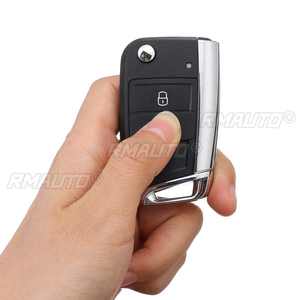 NUEVA Carcasa de Llave Remota Negra de 3 Botones, Funda Protectora para Llave Plegable para Volkswagen VW Golf MK7 2012+ - Product Image 3