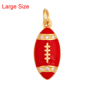 Pendentif d'haltères pour la <span class=keywords><strong>fabrication</strong></span> <span class=keywords><strong>de</strong></span> <span class=keywords><strong>bijoux</strong></span> DIY, accessoires créatifs d'haltères pour le hockey, baseball, le football et le tennis - Product Image 4