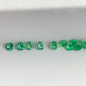 Starsgem forma redonda laboratorio Esmeralda color colombiano 3,5mm-10mm tamaño para ajuste de joyería - Product Image 4