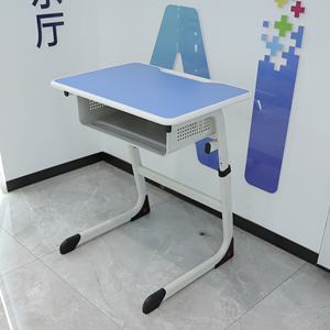 Ensemble de bureau et de chaise pour étudiants, moderne, ergonomique, en métal, réglable en hauteur, pour l'apprentissage <span class=keywords><strong>scolaire</strong></span> et les <span class=keywords><strong>cours</strong></span> de tutorat - Product Image 3