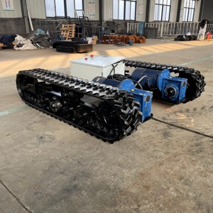 Изготовление на заказ, фирменное электрическое самоходное резиновое гусеничное шасси с гарантией 1 год, проверенное и сертифицированное - Product Image 3