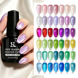 HS Nueva Temporada Esmalte de <span class=keywords><strong>Gel</strong></span> Ojo de Gato Fantasía 42 Colores Magnético Removible UV LED para Salón y Uso Personal - Product Image 1