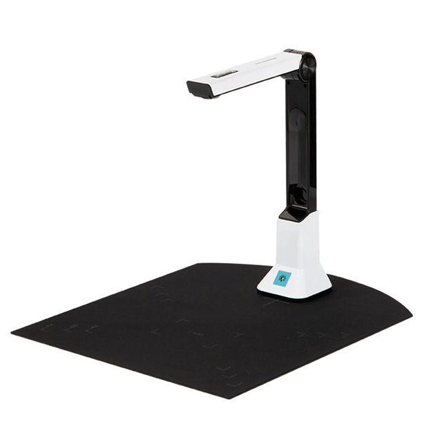 12MP Foldable Portable A4 A5 High Speed Document Scanner, Professional Document Camera for Software System with Soft Pad