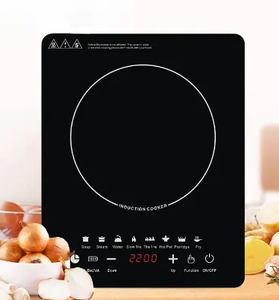 Table de cuisson à induction électrique design fin 3500W, 3 options de menu, cuisson à frire, maintien au chaud 3 niveaux, panneau en verre trempé, brûleur unique, pour hôtel - Product Image 3