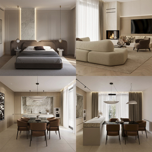 別荘や高級住宅向けの豪華でモダンな寝室セット |   工場直販価格の高級カスタム家具 - Product Image 2