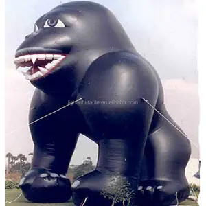 Outdoor Event Giant Black Gorilla Inflatable Customized 6m High Huge Inflatable Gorilla For Festival L156