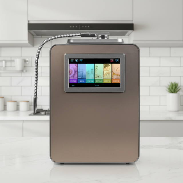Healthy Alkaline Hydrogen Water Ionizer Smart Voice Multi-Language 7 Inch Color LCD Real-Time Data Display for Home Application