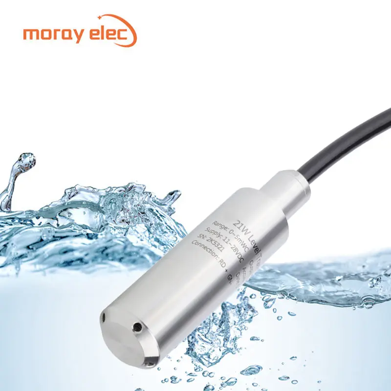 ME421W Hot Sale 4~20mA RS485 IP68 Stainless Steel Water Liquid Diesel Submersible Tank Level Indicator Sensor