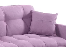 Màu Tím Phong Cảnh Thanh Lịch L Hình Dạng Sang Trọng Morden Hai Chỗ Ngồi Cho Phòng Khách Đồ Nội Thất Phòng Ngủ Gấp Đôi <span class=keywords><strong>Sofa</strong></span> Giường Đơn - Product Image 6