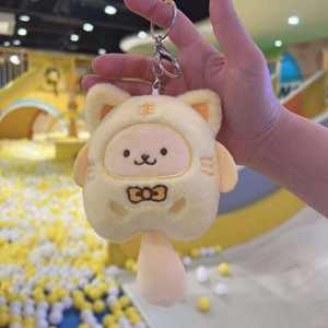 Sanlio Serie Kulomi Puppe Schlüsselanhänger aus Baumwolle Plüsch-Anhänger Spielzeug Greifmaschine Tierspielzeug für Kinder Mädchen Geburtstagsgeschenk - Product Image 4