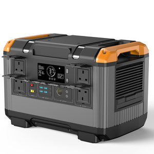Station d'alimentation portable solaire 100V 110V 220V Lifepo4 2000W 2400W, système de secours extérieur, station d'alimentation portable 2000W - Product Image 1