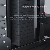 Máquina Smith Profesional Multifuncional, Rack de Sentadillas, Entrenador de Crossover con Cables, Equipo de Gimnasio en Casa
