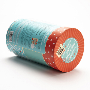 Caja de Regalo de Tubo de Papel Redondo con Logotipo Personalizado, Impresión Vintage a Todo Color para Productos de Cuidado de la Piel, Cosméticos y Aperitivos - Product Image 3