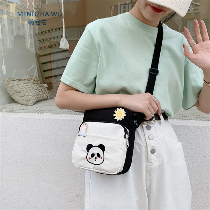 Mini borsa a tracolla in tessuto, borsa per cellulare a contrasto di colore, borsa a tracolla vintage per donna piccola borsa a tracolla nuova tutto-fiammifero  1524