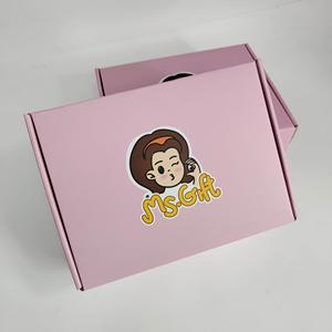 Matte Pink Printed Tuck Top Mailer <b>Boxes</b> - Custom Logo Corrugated <b>Boxes</b> for <b>Small</b> Business for Beauty & Jewelry - Product Image 1