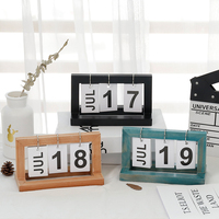 Calendrier de bureau à feuillets, style minimaliste créatif, support de calendrier en bois, ornements de bureau, autres décorations pour la maison