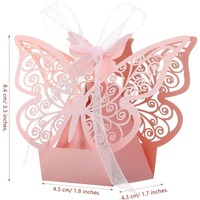 Cadeaux papillon de luxe créant de petites mini boîtes de chocolat boîte de chocolats pour l'obtention du diplôme de faveur au chocolat