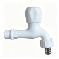 Robinet en plastique PP chromé de 1/2 pouce pour l'Amérique du Sud, idéal pour machine à laver, jardin, serpillière, piscine (Grifos)