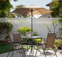 Ensemble de meubles de jardin d'extérieur de marque célèbre en Chine ensemble de chaise et de table en alu ou en fer noir ensemble de meubles de jardin
