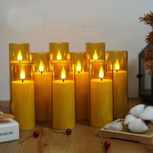 Bougies LED sans flamme à piles, effet vacillant, en plastique ABS, lampe de table pour festivals, Noël, fêtes, mariages, décoration intérieure - Product Image 1