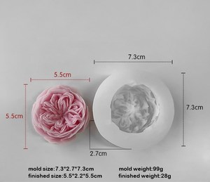 Khuôn silicon hoa hồng 3D J-1058 làm nến thơm ngày Valentine, khuôn nhựa resin, khuôn xà phòng thủ công - Product Image 6