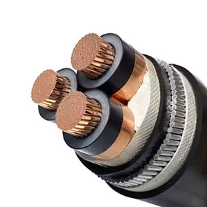 Cable de potencia de media tensión YJV 8.7/15KV con conductor de cobre, aislamiento XLPE y revestimiento de PVC, 3 núcleos, precio de fábrica. - Product Image 1