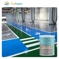 Peinture époxy de haute qualité pour sols, colle à résine époxy, garage, sous-sol, entrepôt, revêtement de sol en béton époxy