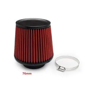 Universal 3" 76mm Modification Flow Car Cold Inlet Air Filter Car Modified Air Intake Filter Cleaner Pipe