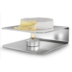Placa de calentamiento de acero inoxidable para tablas de charcutería de queso <span class=keywords><strong>Camembert</strong></span> y Brie, accesorios, calentador de queso blando - Product Image 1