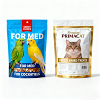 Personnalisé 1kg 2kg 5kg 10kg 20kg Grande pochette zip-lock à fond plat recyclable anti-odeur Sac d'emballage alimentaire pour chat et chien oiseau