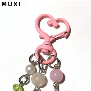 Cô Gái Ngọt Ngào Nông thôn Cá Tính Phong Cách Thiết Kế Đào Nho Bead Người Bạn Tốt Nhất Keychain UV Làm Hợp Kim Món Quà Sinh Nhật Hoàn Hảo - Product Image 4