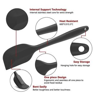 Non-stick Cake <b>Baking</b> Scraper Spatulas Silicone Heat Resistant <b>Set</b> Silicone Bbq Cooking Utensil Spatula <b>Set</b> for Cake Decoration - Product Image 3
