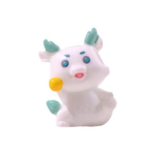 Fresco e carino piccolo Micro paesaggio Home Desktop piccoli ornamenti bianco drago blu nuovo anno in resina artigianale - Product Image 5