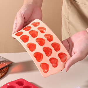 Molde de silicona para cubitos de hielo para el Día de San Valentín, forma de fruta, fresa, sandía, suplemento alimenticio para bebés, molde para pastel al vapor de goma - Product Image 5