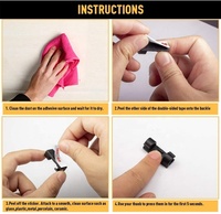 Clips muraux adhésifs Elehk, clips pour câbles en plastique autocollants transparents, lot de 1000, fabricants de clips pour fixer les câbles dans le mur