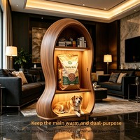 Creatief binnenhuis van massief hout in de vorm van een dierenriemdier, huisdierenmeubilair voor katten en honden