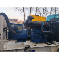 Générateur diesel Perkins d'occasion, 176 kW, type super silencieux, 50/60 Hz, ATS, alternateur Stamford 220 V, démarrage électrique 12 V CC