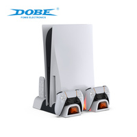 Support de refroidissement multifonctionnel DOBE OEM, station de charge, boîte à disques de jeu, support vertical pour accessoires de jeu PS5