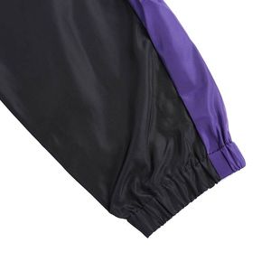 Veste coupe-vent noire pour hommes avec fourrure de mouton à la mode en plein air imperméable à capuche saison d'automne fermeture à glissière - Product Image 5