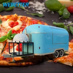 WEBETTER Unique design outside mobile pizza oven trailer cart for sale europe