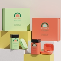 Boîte de rangement carrée personnalisée pour pilules, vitamines et suppléments protéinés, flacon en verre de 120 ml avec bouchon à vis pour capsules