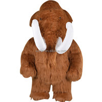 2024 approvisionnement d'usine en plein air défilé Performance jouet Animal mascotte gonflable en peluche mammouth Costume, éléphant Costume pour adultes