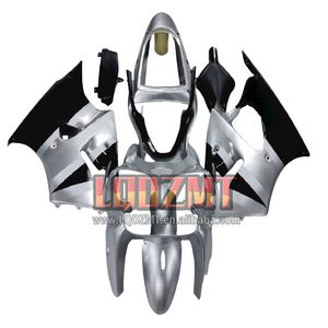Carenado de Inyección para <span class=keywords><strong>KAWASAKI</strong></span> <span class=keywords><strong>NINJA</strong></span> ZX 6R <span class=keywords><strong>636</strong></span> ZX636 ZX6R 00 Negro Plateado 01 02 37LQ.5 ZX-<span class=keywords><strong>636</strong></span> 600CC ZX-6R <span class=keywords><strong>2000</strong></span> 2001 2002 - Product Image 1