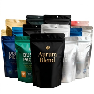 Sachet personnalisé imprimé pour snacks sains, sac refermable à fond plat pour biscuits végétaliens sans gluten biologiques à base de <span class=keywords><strong>caroube</strong></span>, pour le stockage en détail - Product Image 2