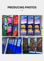 Monitor Lcd de publicidad Digital de pie, reproductor multimedia portátil con Android y borde de estante