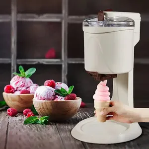 Mini máquina automática para hacer helados CPYP, máquina de helados de servicio suave para niños caseros DIY, congelador por lotes de fabricación rápida en 10 minutos