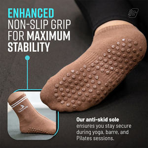 Chaussettes de yoga personnalisées BiLu avec grip en silicone antidérapant pour la vente au détail - Product Image 1