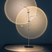 Lampadaire LED Coucher de Soleil 5 Lumières 7 Couleurs, Vente en Gros Usine, Lumière d'Ambiance pour Fond Photo, Lumières Statives Chaudes et Romantiques